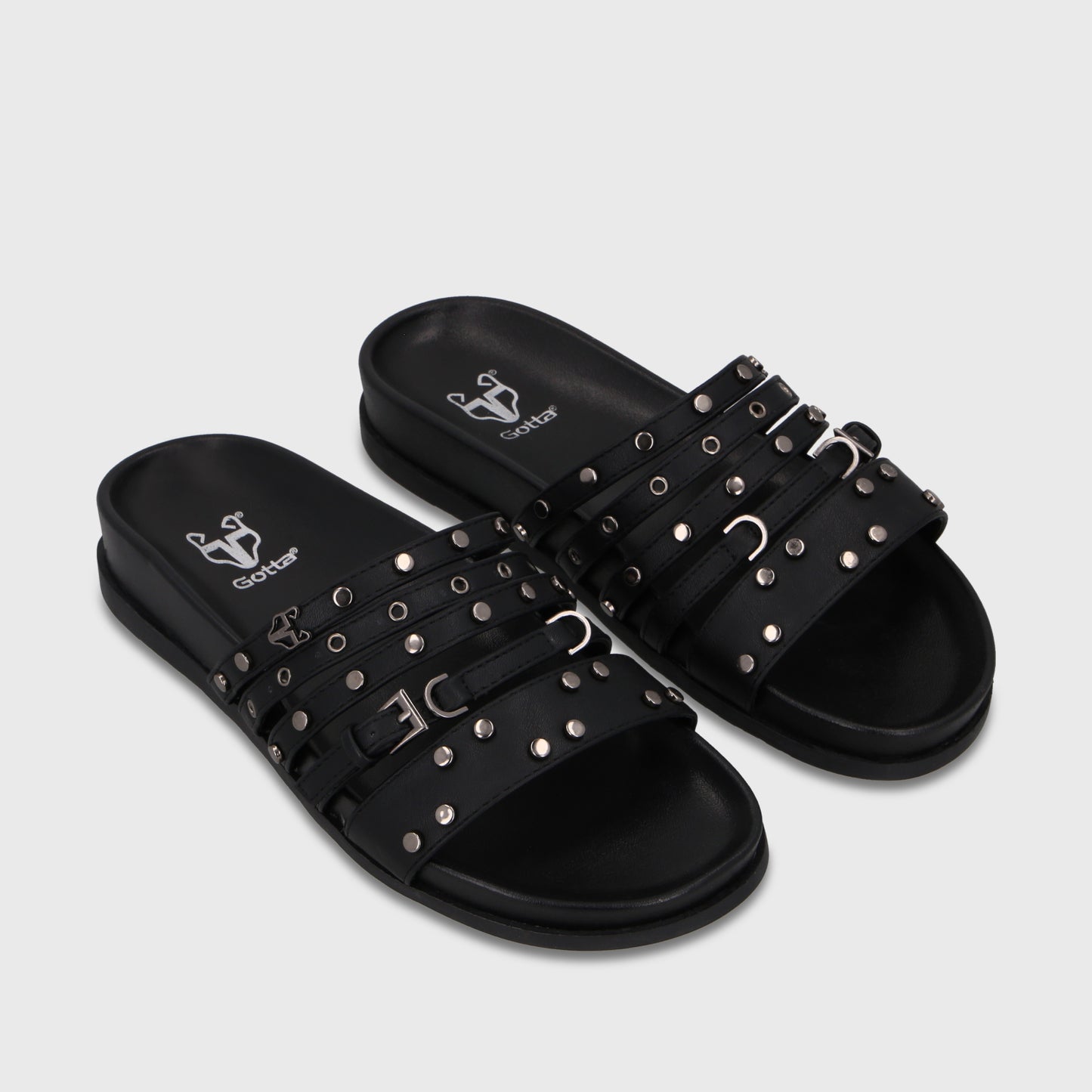 Sandalia Negra Mujer 64160