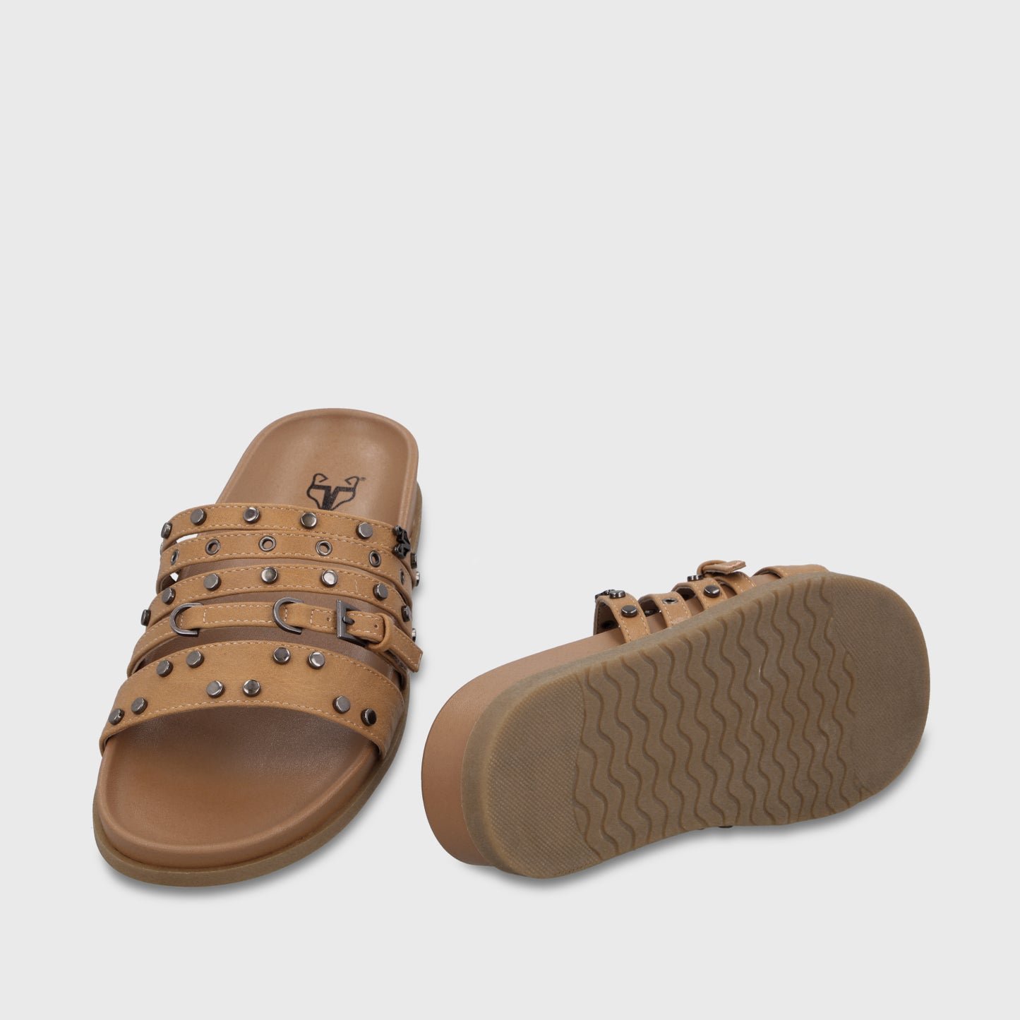 Sandalia Camel Mujer 64160