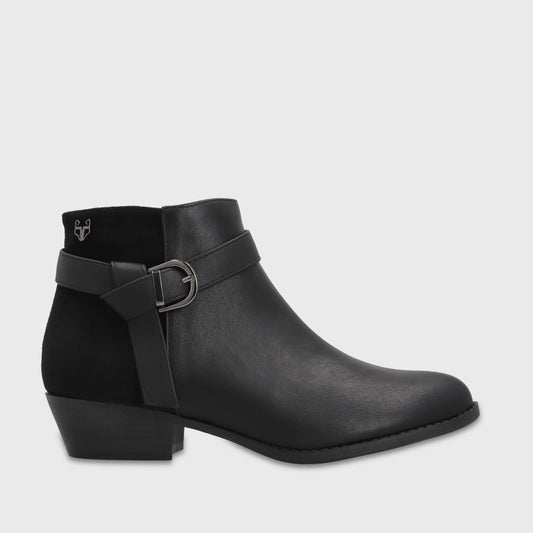 Botin Taco Negro Mujer 6418101