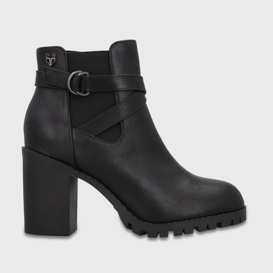 Botin Taco Negro Mujer 6422001
