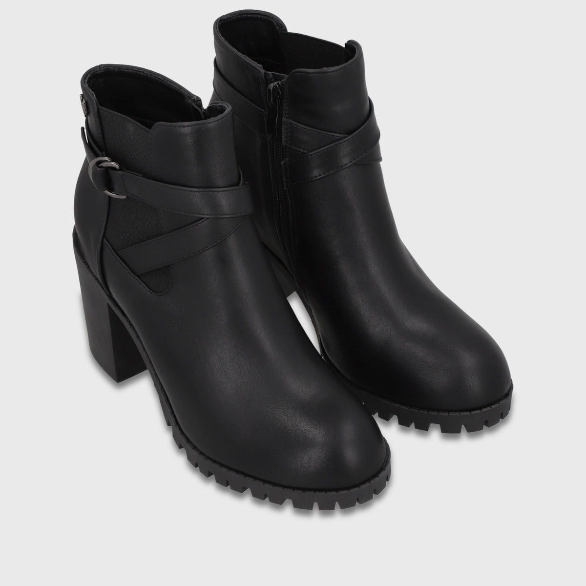 Botin Taco Negro Mujer 6422001