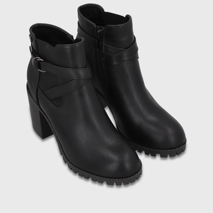 Botin Taco Negro Mujer 6422001
