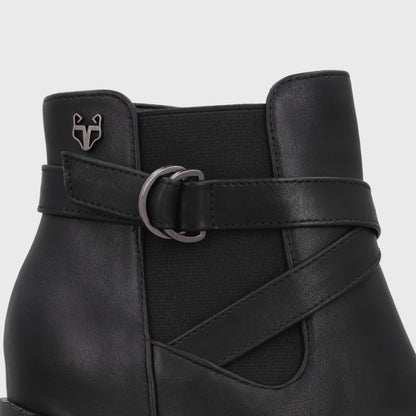 Botin Taco Negro Mujer 6422001