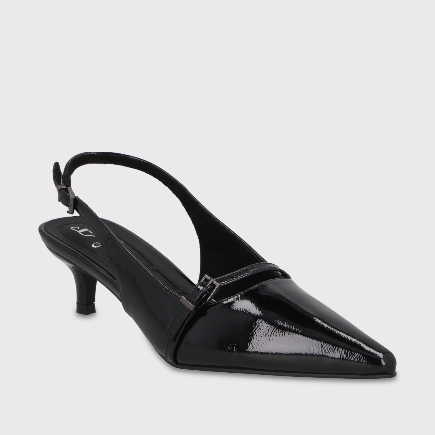 Zapato Taco Negro Mujer 64800
