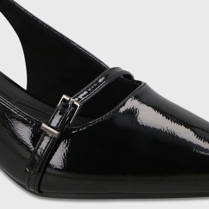 Zapato Taco Negro Mujer 64800