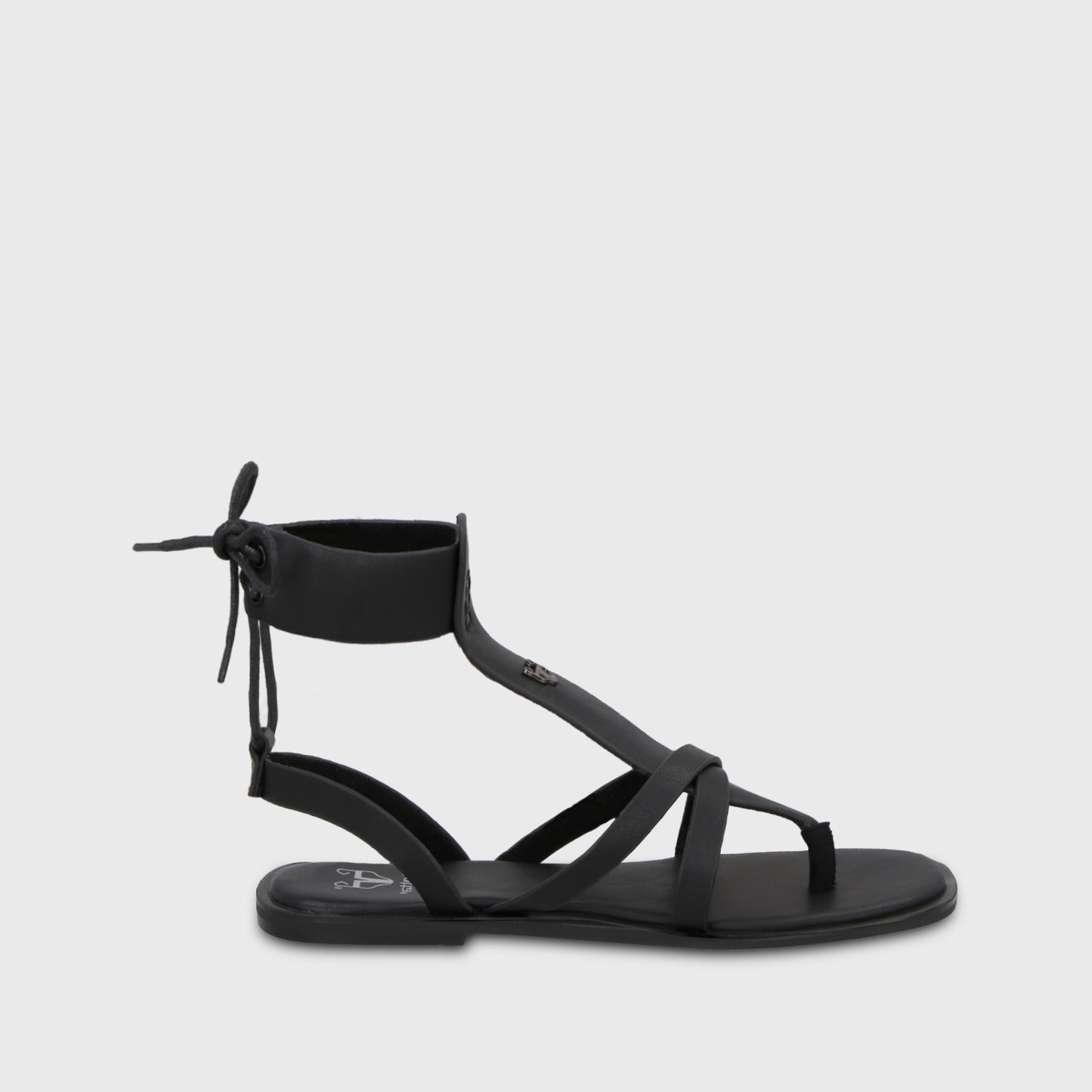 Sandalia Negra Mujer 65680