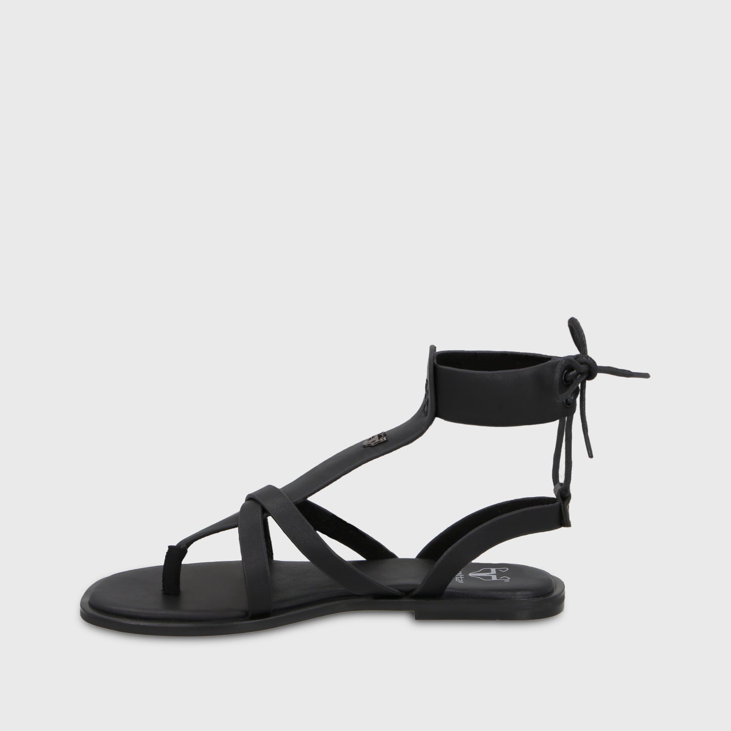 Sandalia Negra Mujer 65680