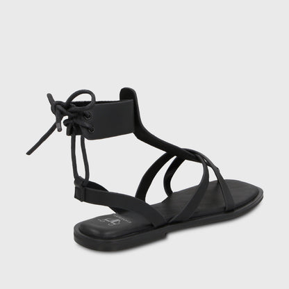 Sandalia Negra Mujer 65680