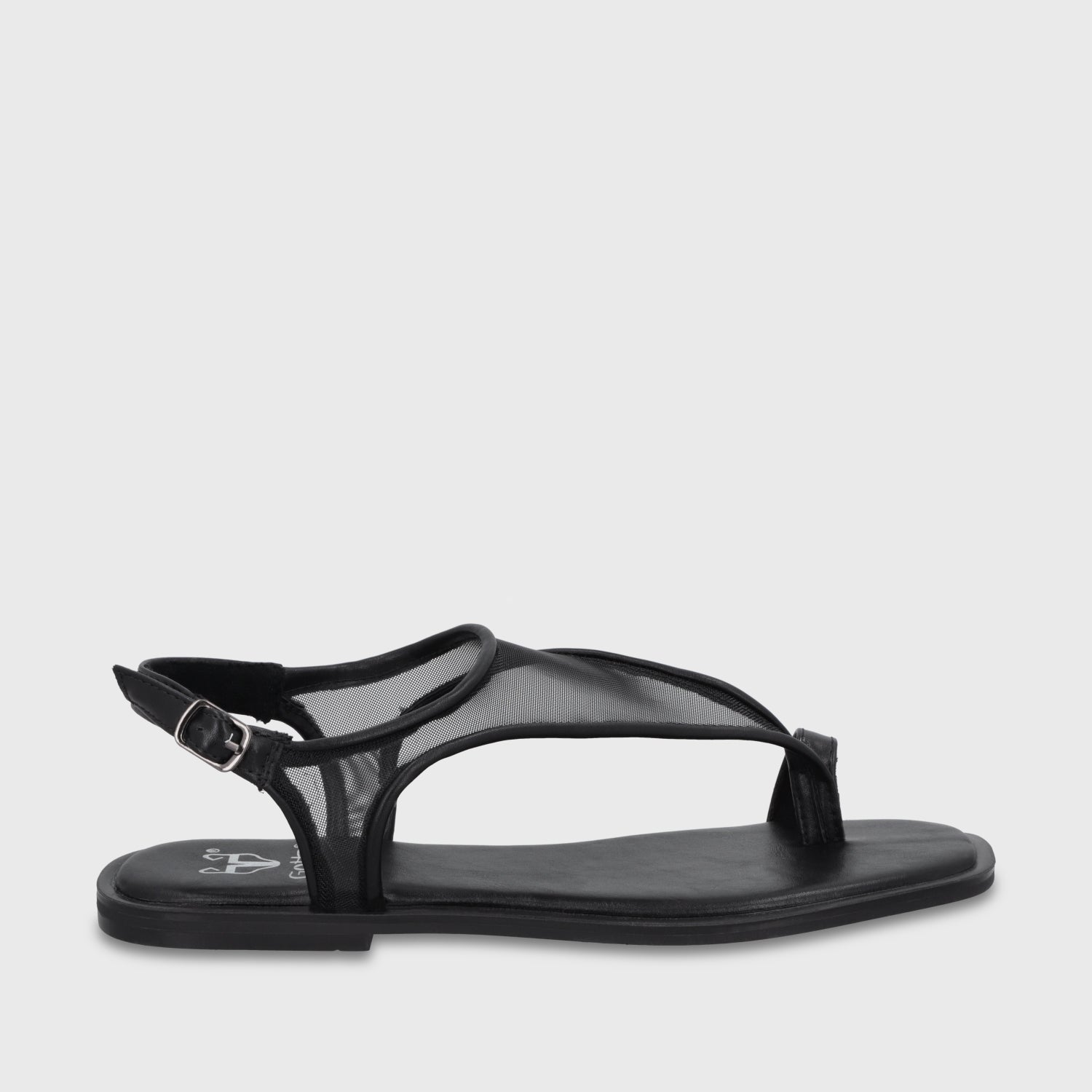 Sandalia Negra Mujer 65681