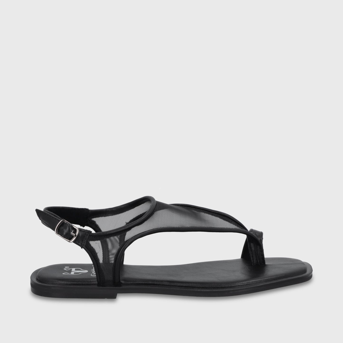 Sandalia Negra Mujer 65681