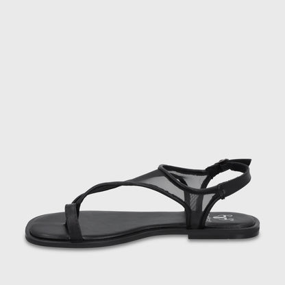 Sandalia Negra Mujer 65681