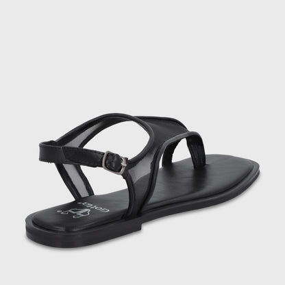 Sandalia Negra Mujer 65681