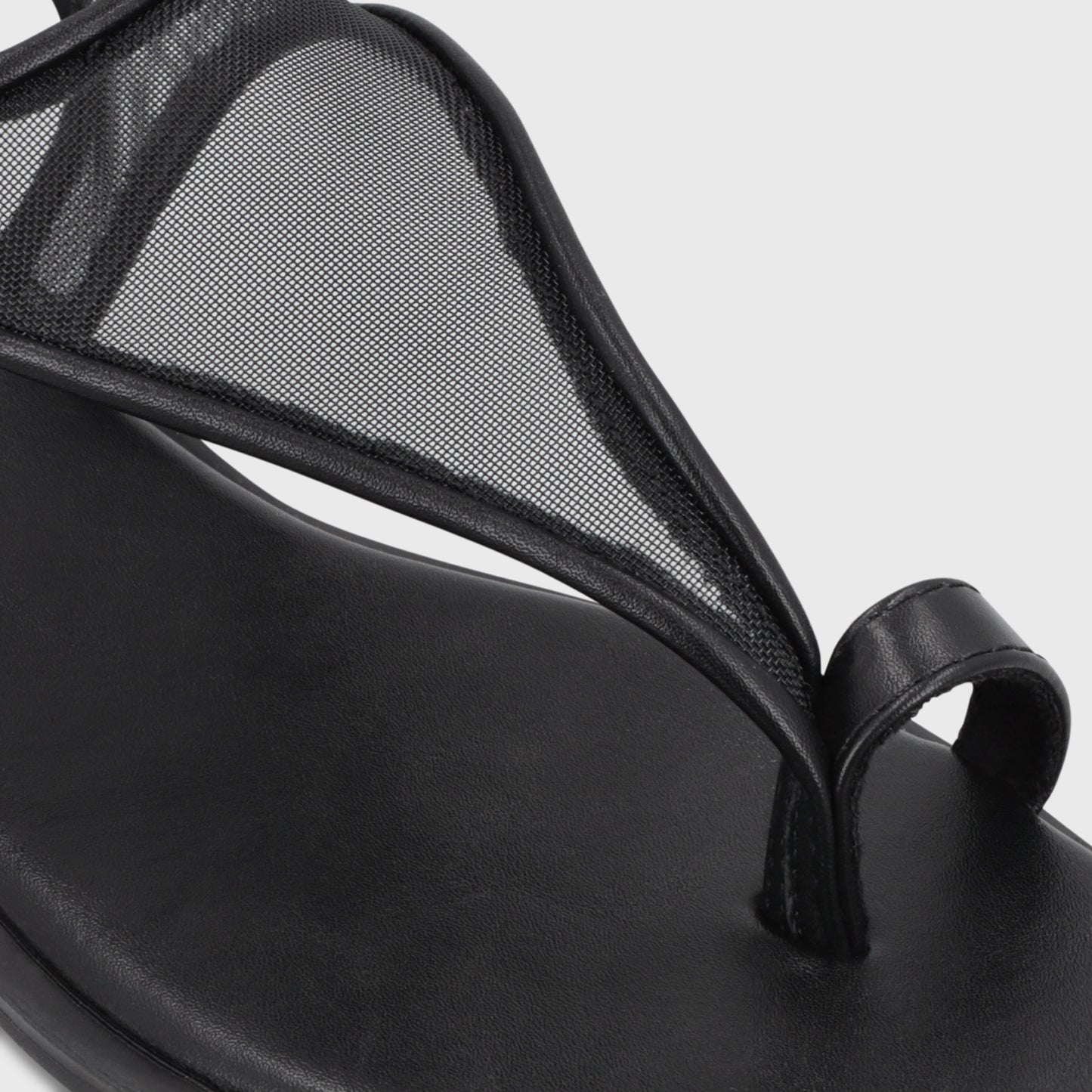 Sandalia Negra Mujer 65681