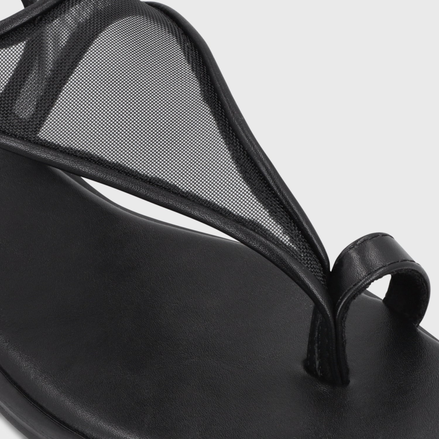 Sandalia Negra Mujer 65681