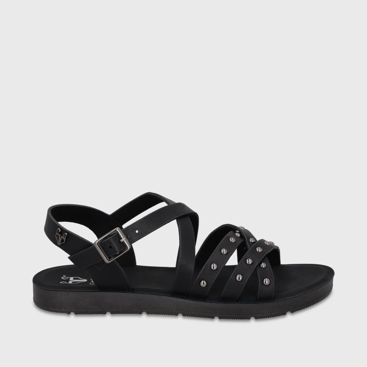 Sandalia Negra Mujer 65700