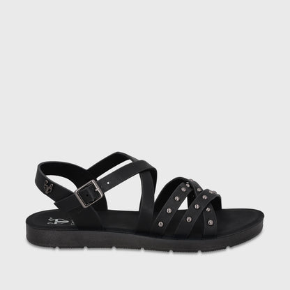 Sandalia Negra Mujer 65700