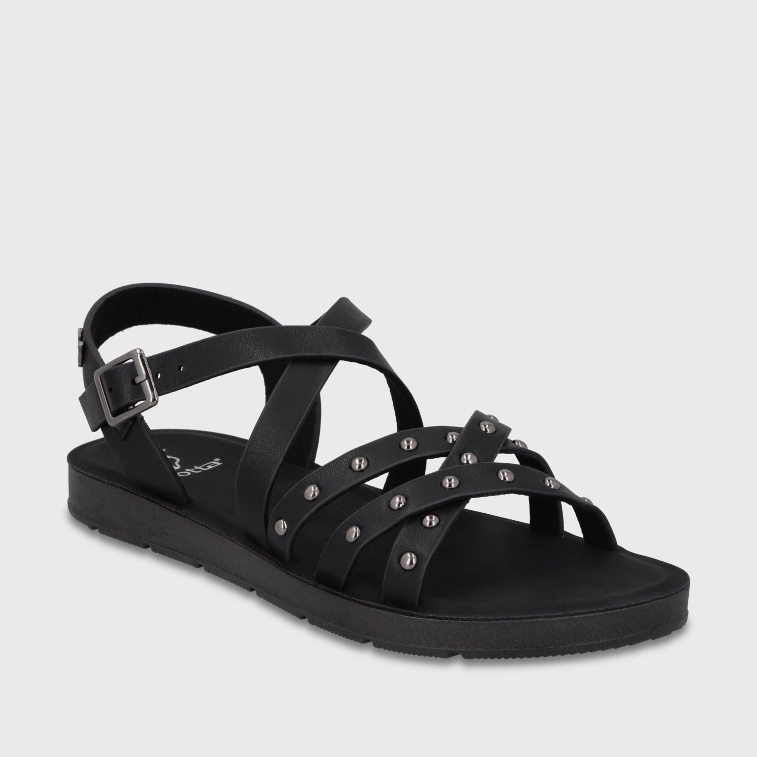 Sandalia Negra Mujer 65700