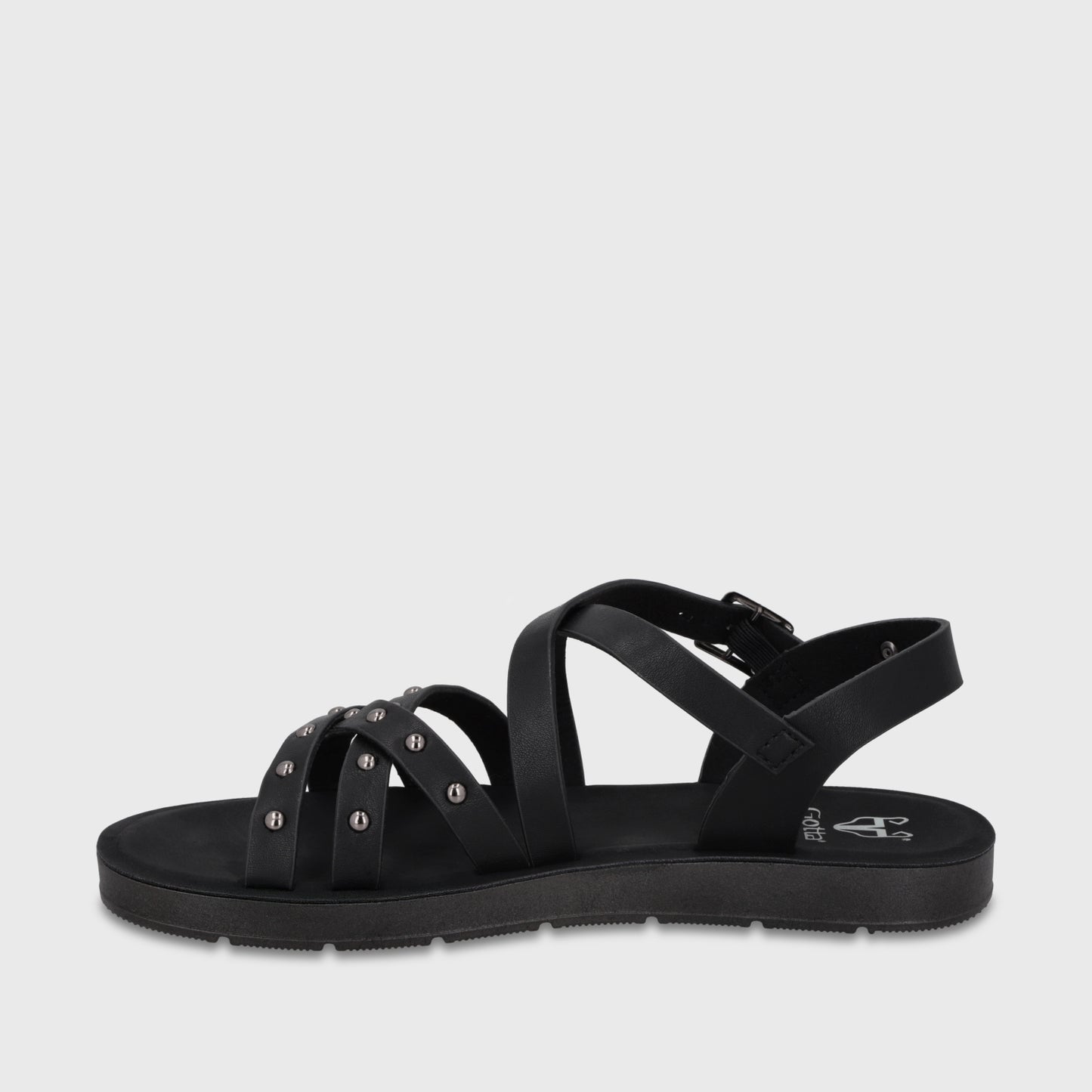 Sandalia Negra Mujer 65700