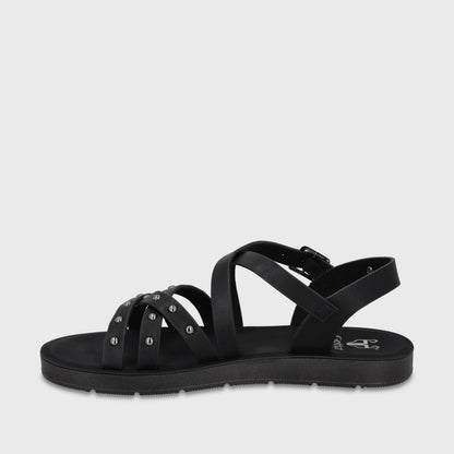 Sandalia Negra Mujer 65700