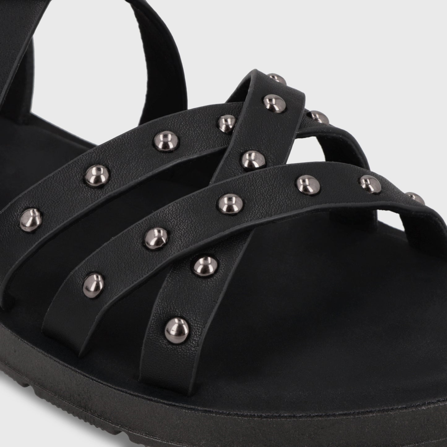 Sandalia Negra Mujer 65700