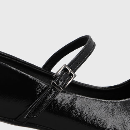 Zapato Taco Negro Mujer 65800