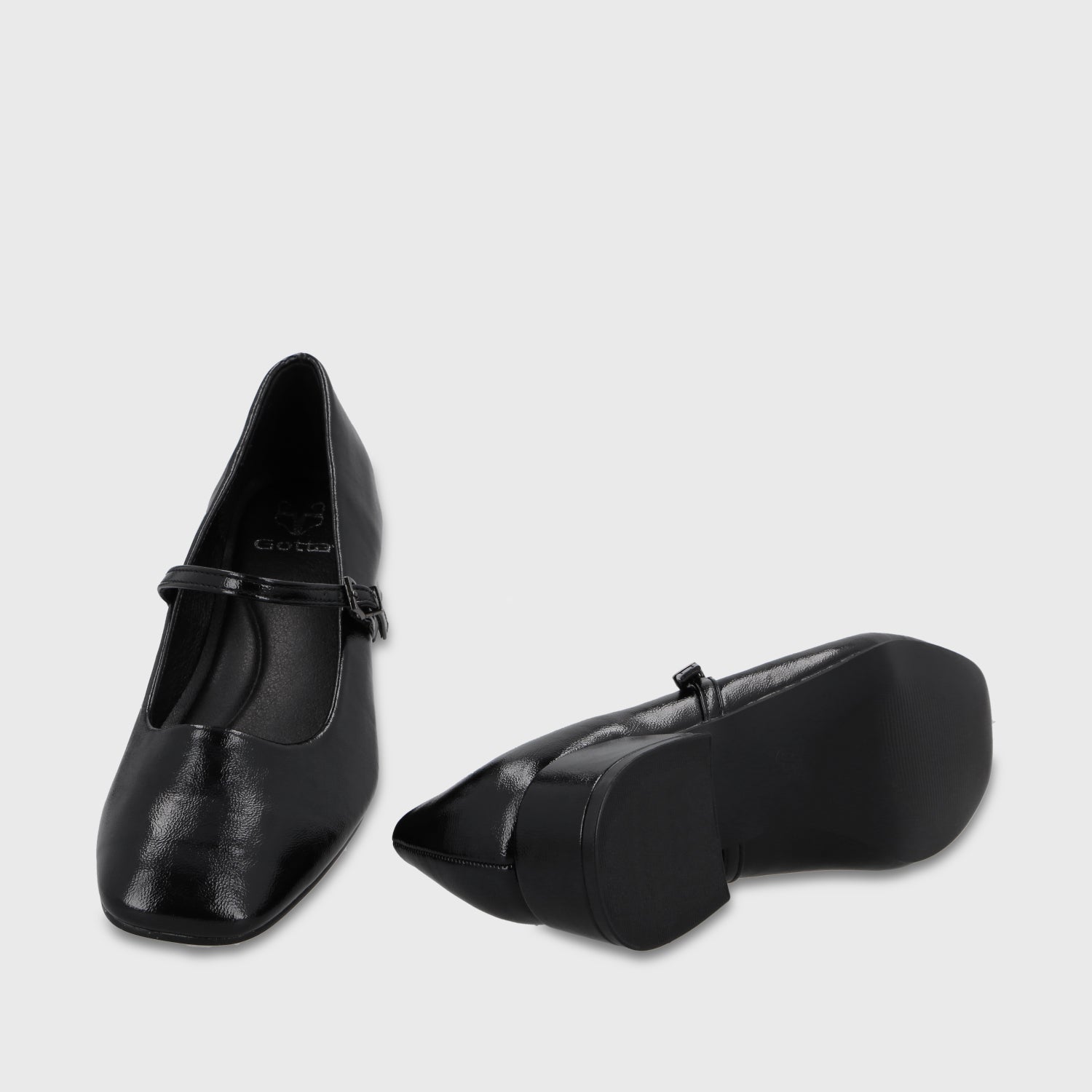 Zapato Taco Negro Mujer 65800