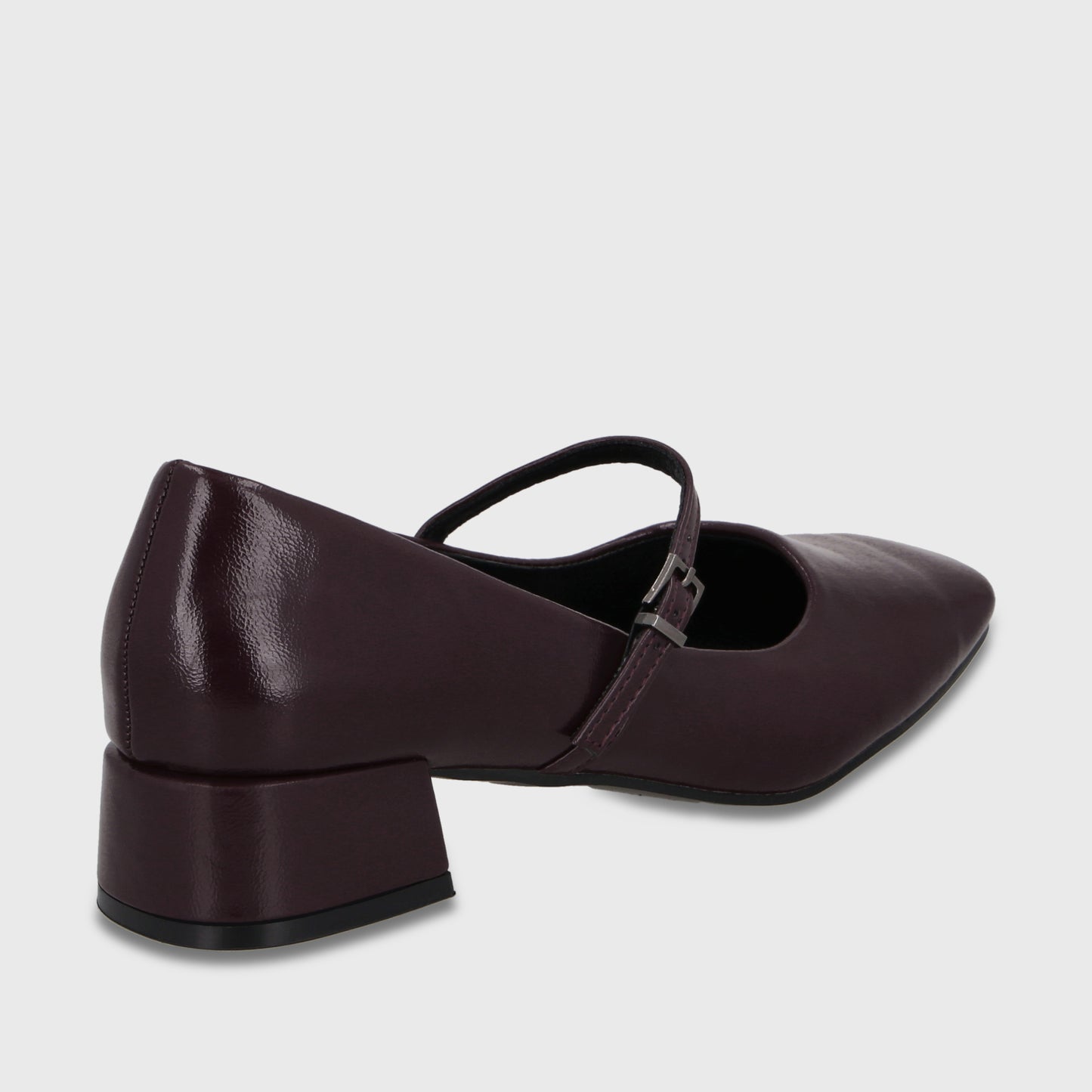 Zapato Taco Burdeo Mujer 65800