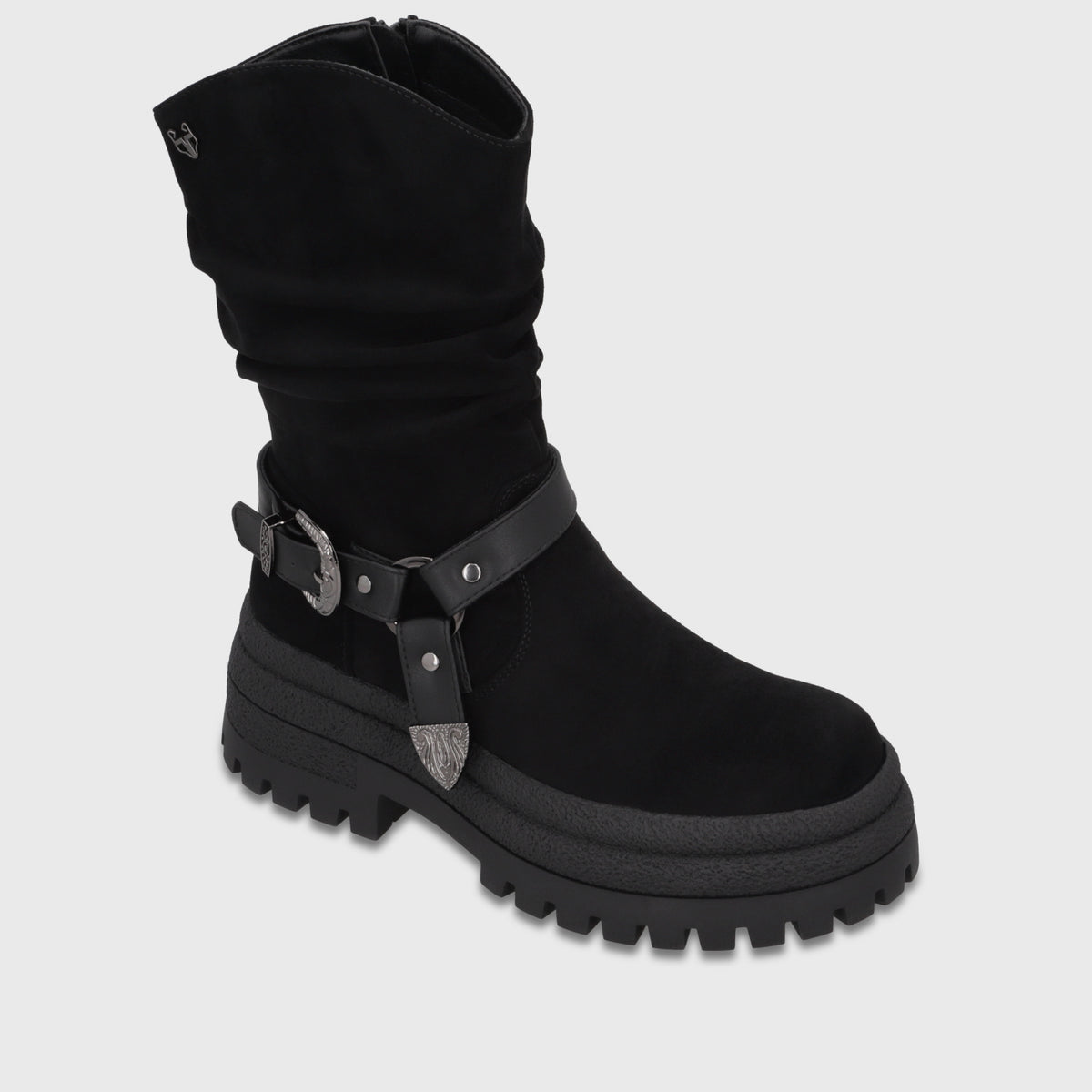 Botin Plataforma Negro Mujer 6583001