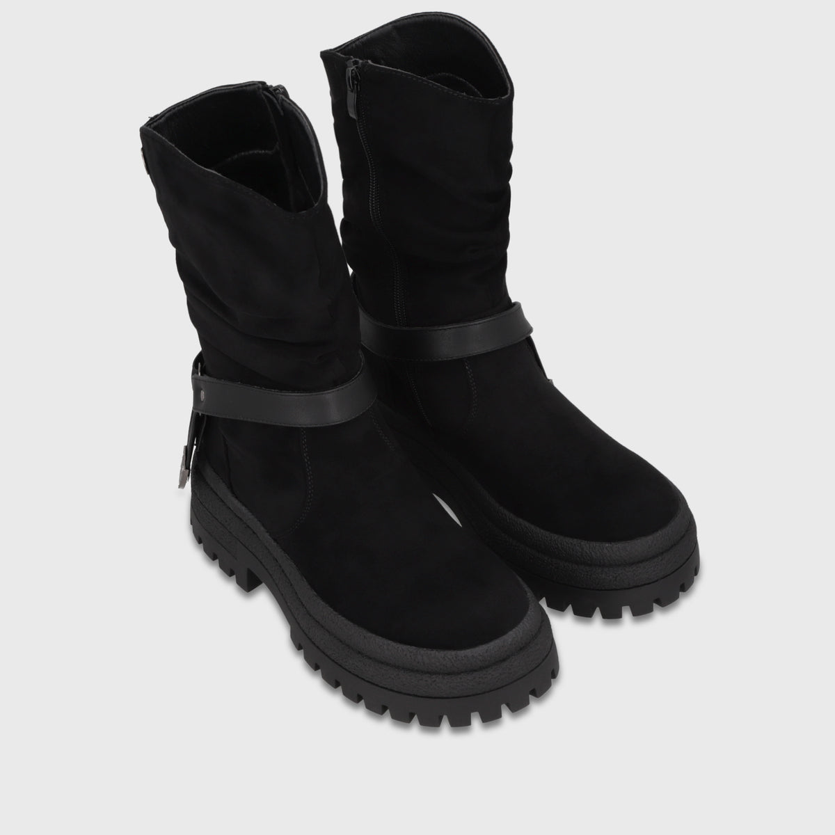 Botin Plataforma Negro Mujer 6583001