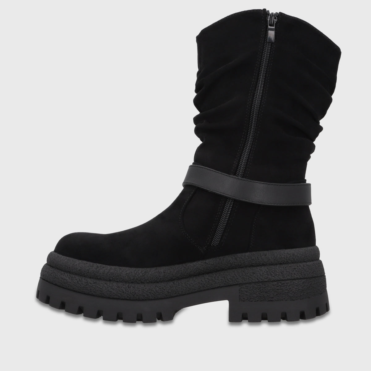 Botin Plataforma Negro Mujer 6583001