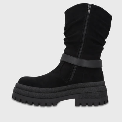 Botin Plataforma Negro Mujer 6583001