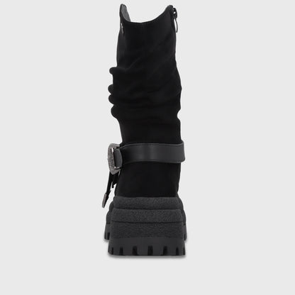 Botin Plataforma Negro Mujer 6583001