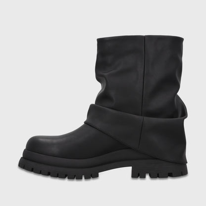 Botin Plataforma Negro Mujer 6584001