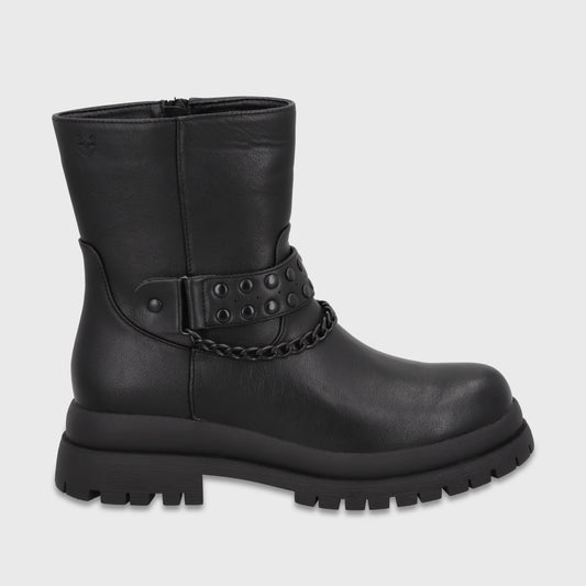 Botin Plataforma Negro Mujer 6584101