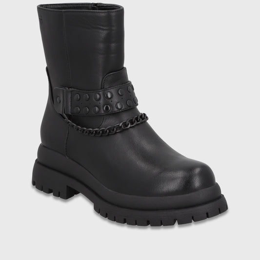 Botin Plataforma Negro Mujer 6584101