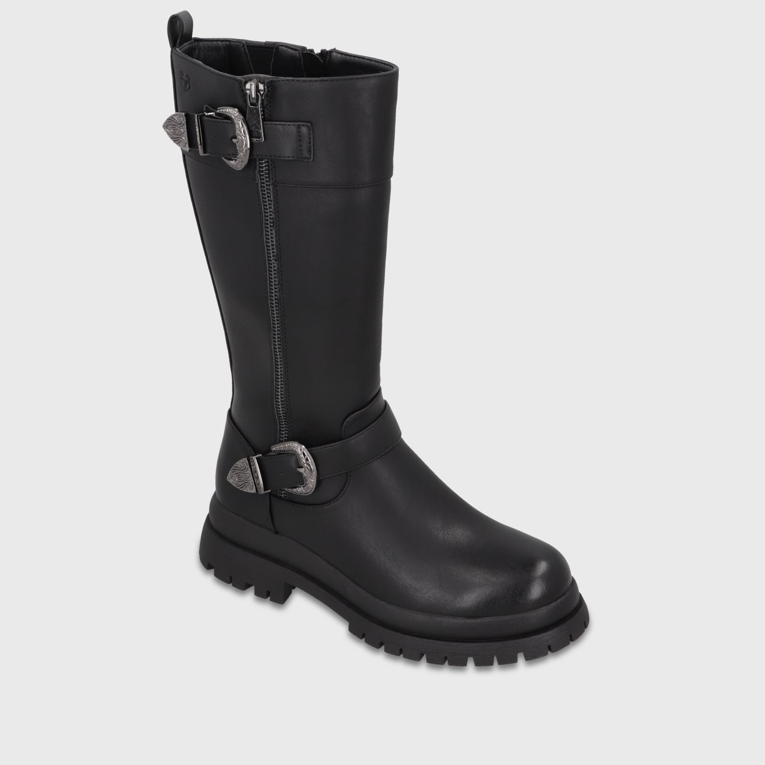 Bota Plataforma Negra Mujer 6584201