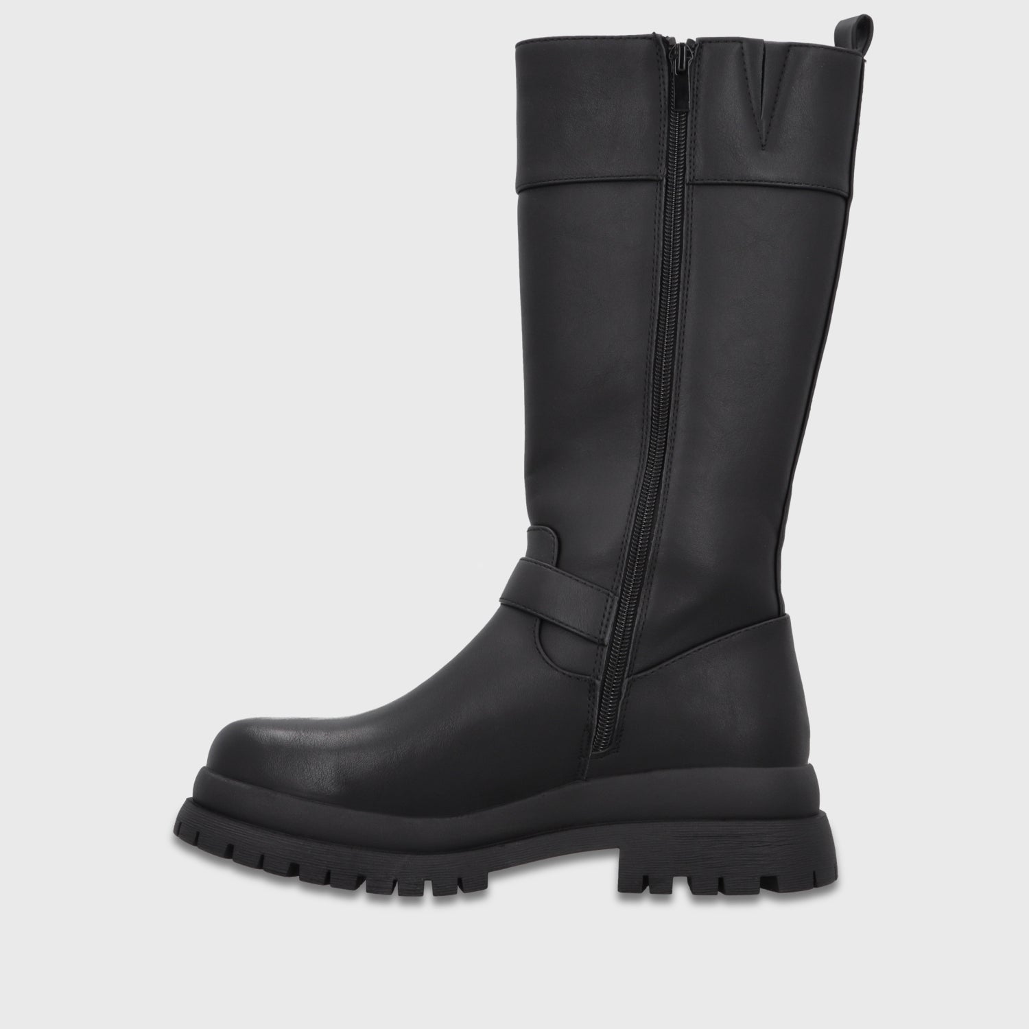 Bota Plataforma Negra Mujer 6584201