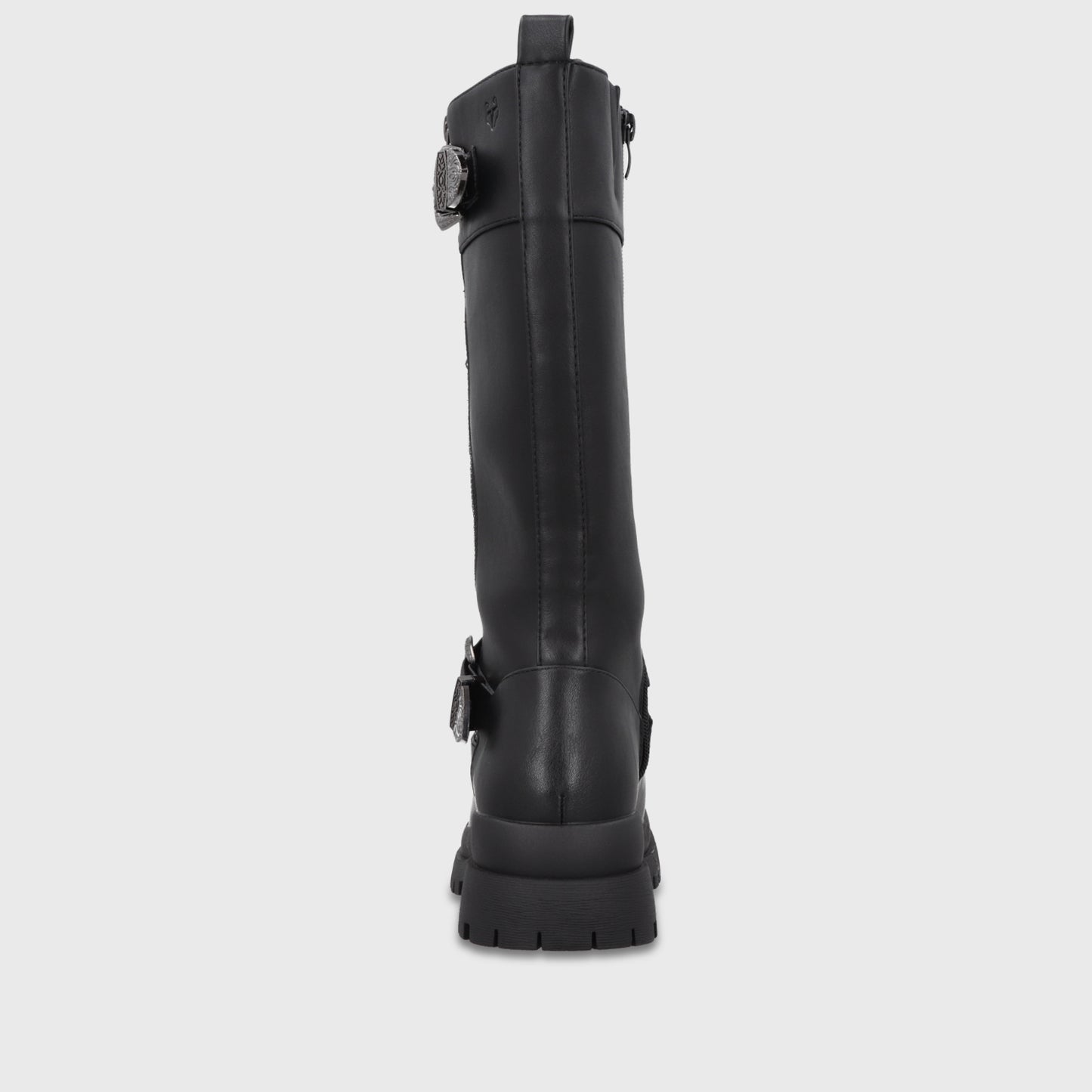 Bota Plataforma Negra Mujer 6584201