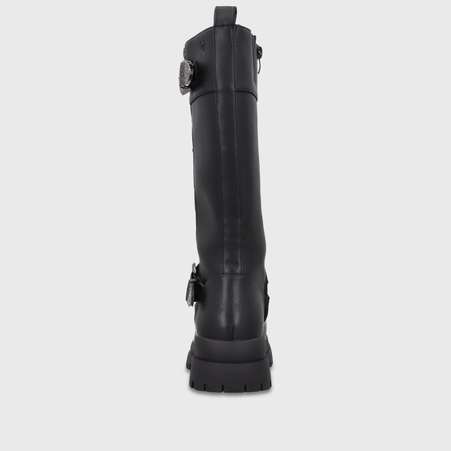 Bota Plataforma Negra Mujer 6584201