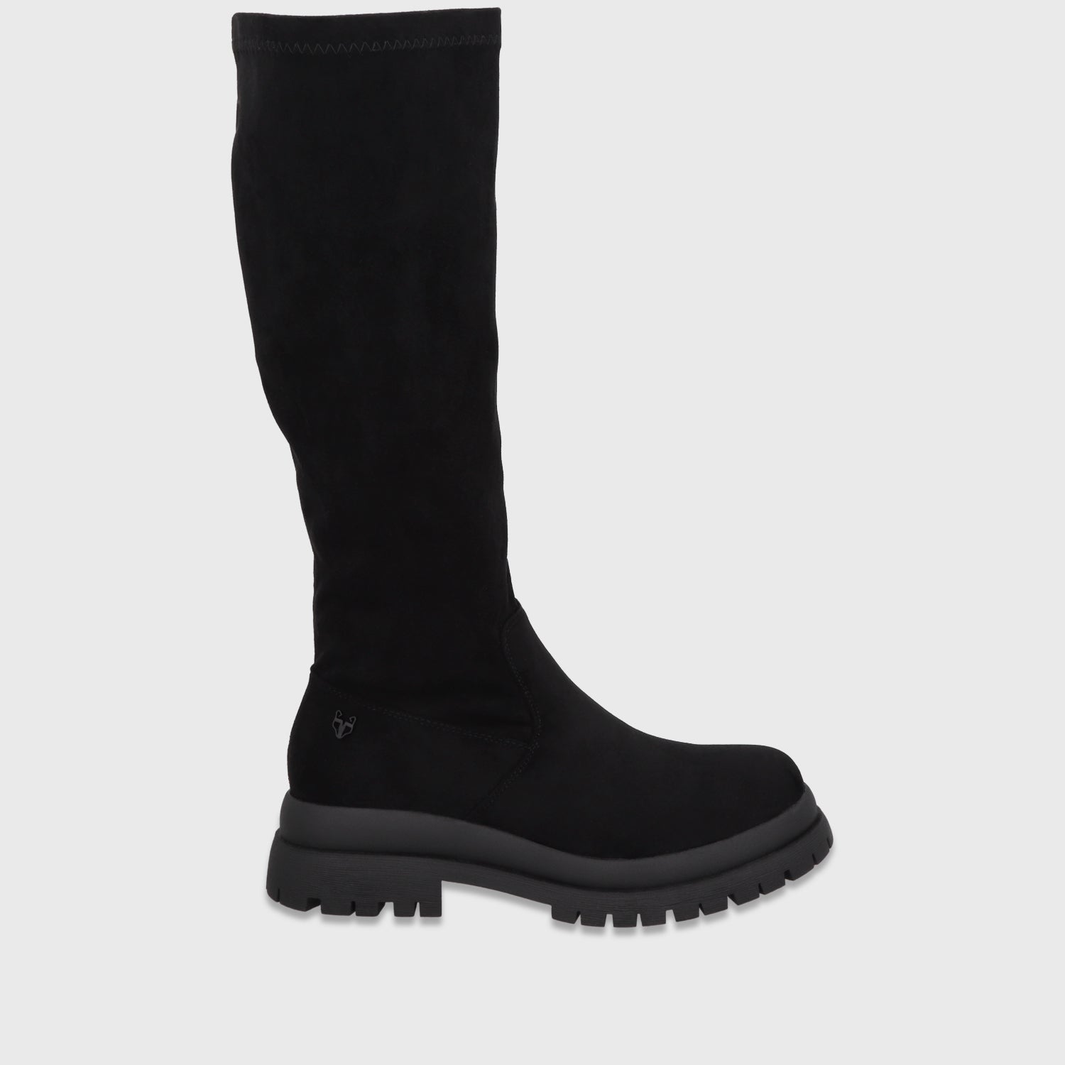 Bota Plataforma Negra Mujer 6584301