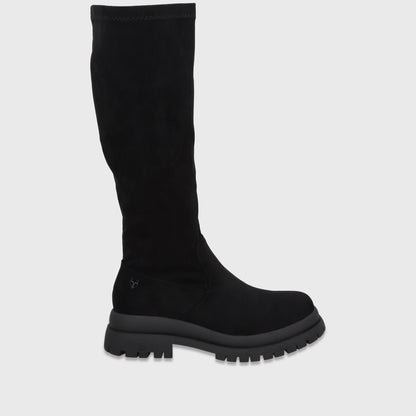 Bota Plataforma Negra Mujer 6584301