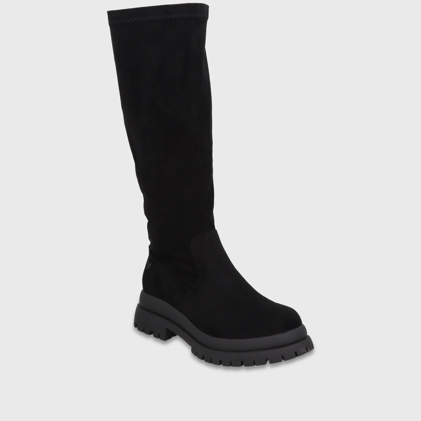 Bota Plataforma Negra Mujer 6584301