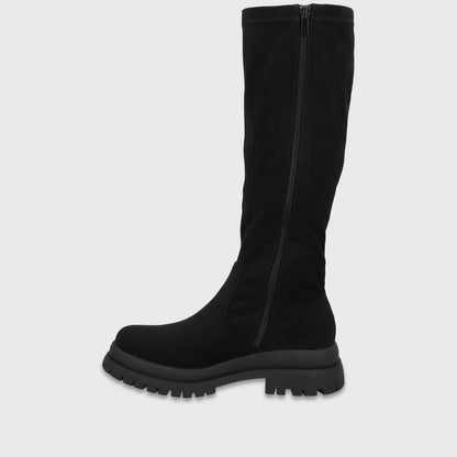 Bota Plataforma Negra Mujer 6584301