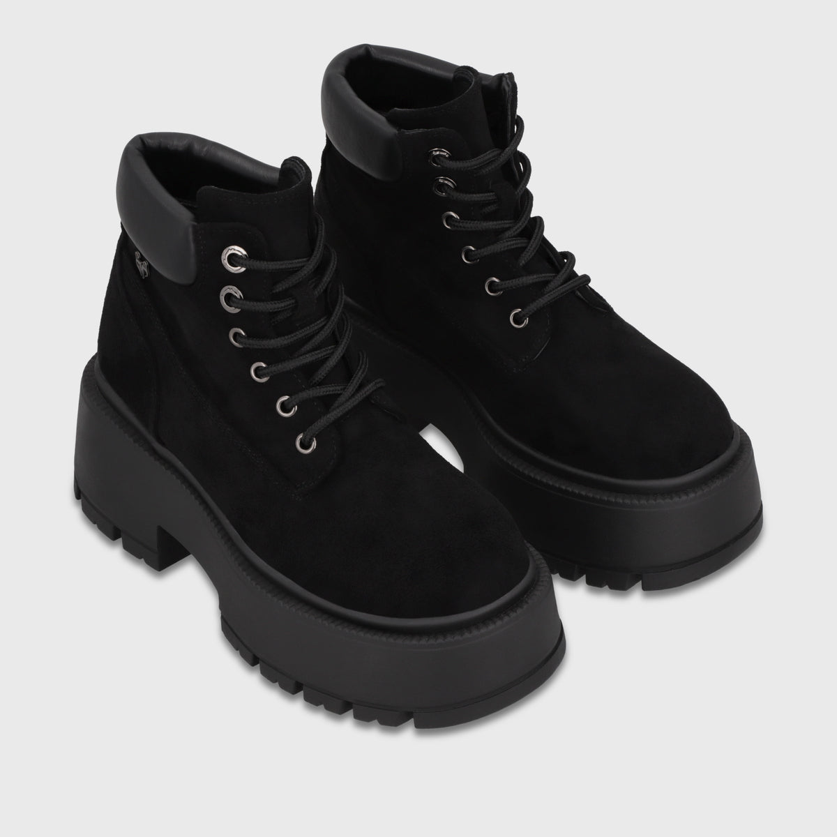 Botin Plataforma Negro Mujer 6585001