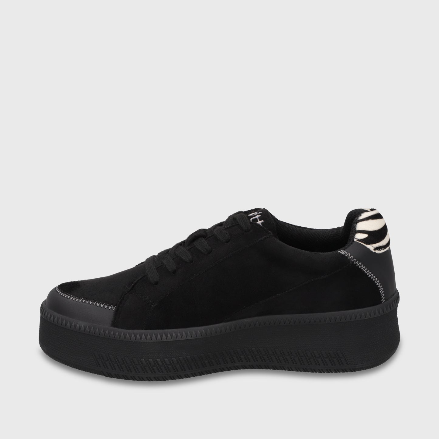 Zapatilla Plataforma Negra Mujer 67310