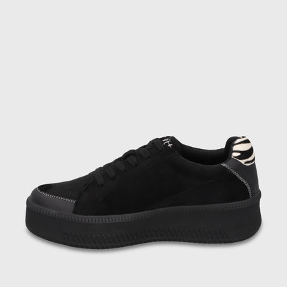 Zapatilla Plataforma Negra Mujer 67310