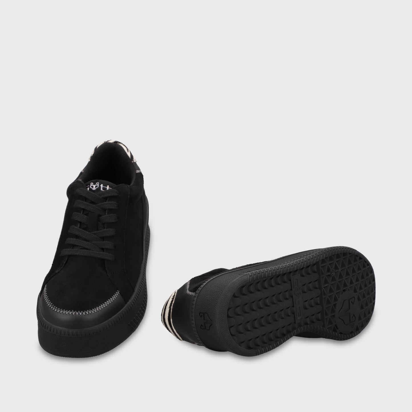 Zapatilla Plataforma Negra Mujer 67310