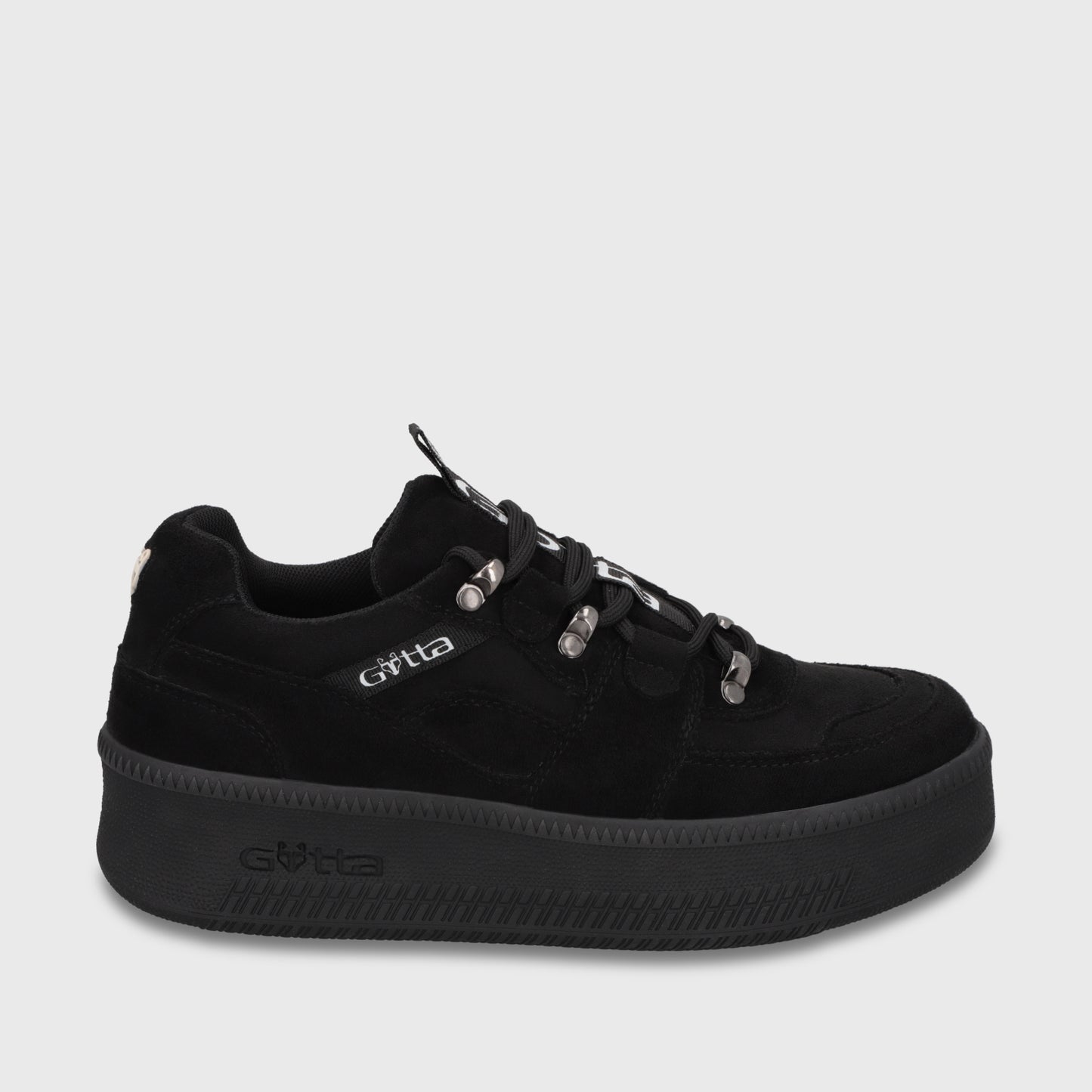 Zapatilla Plataforma Negra Mujer 67312