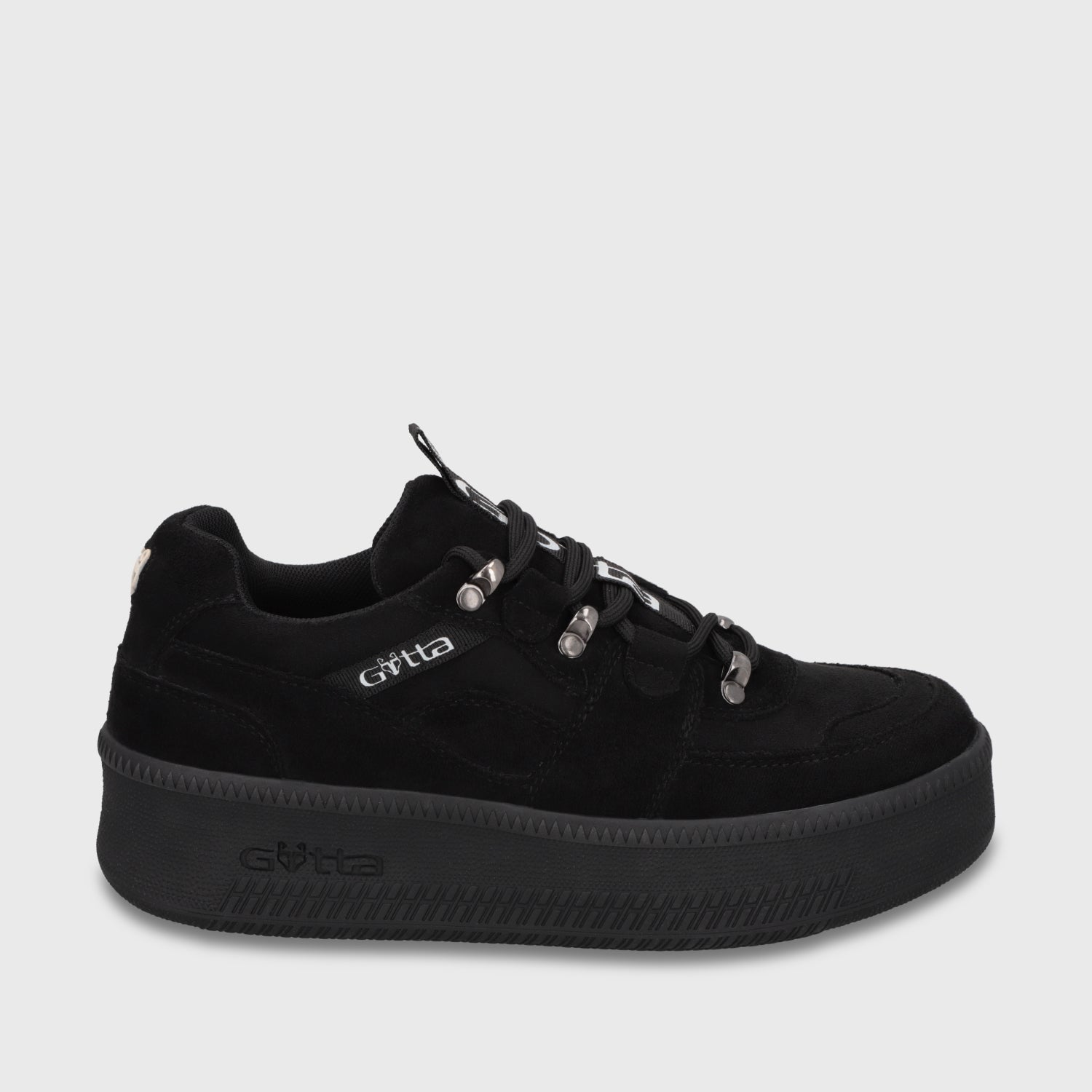 Zapatilla Plataforma Negra Mujer 67312