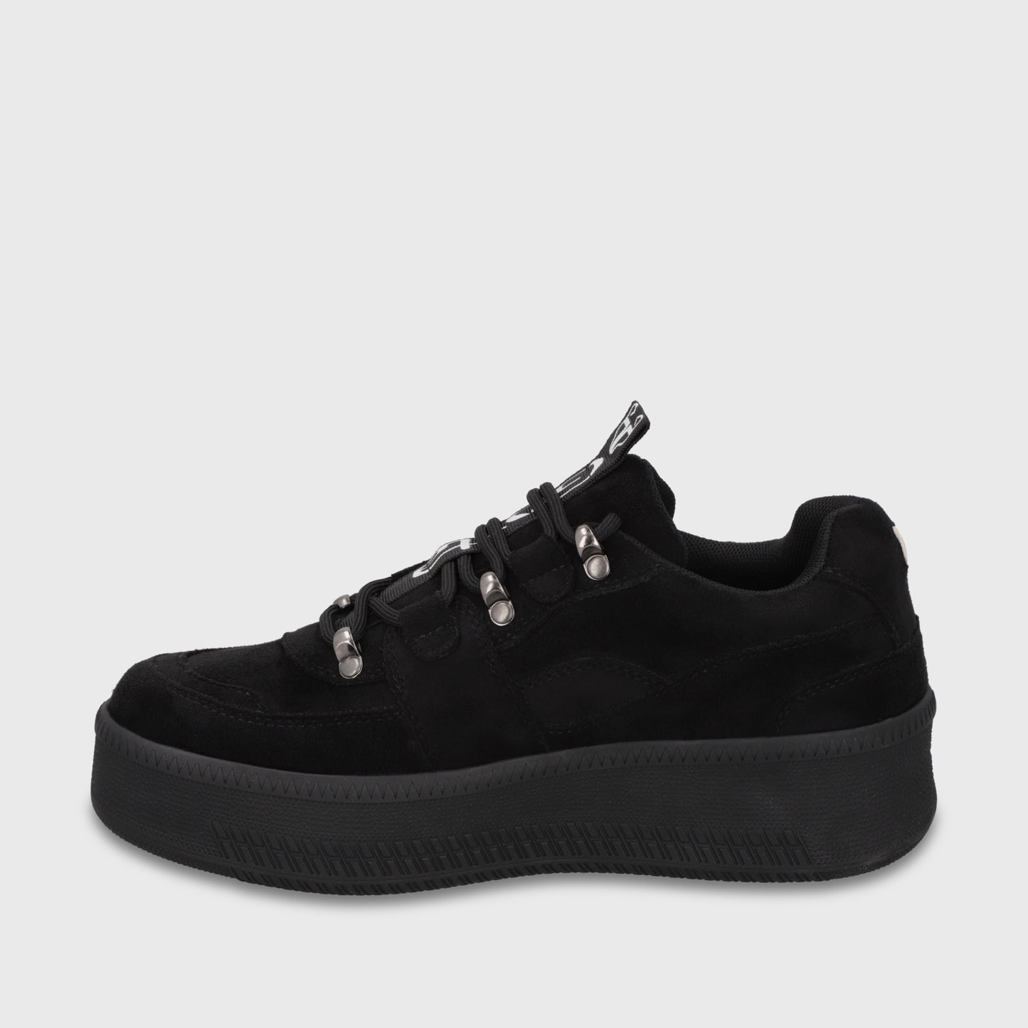 Zapatilla Plataforma Negra Mujer 67312
